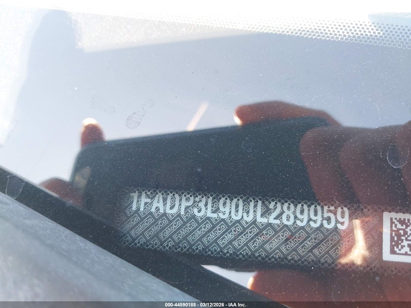 2018 Ford Focus St VIN: 1FADP3L90JL289959 Lot: 44590188