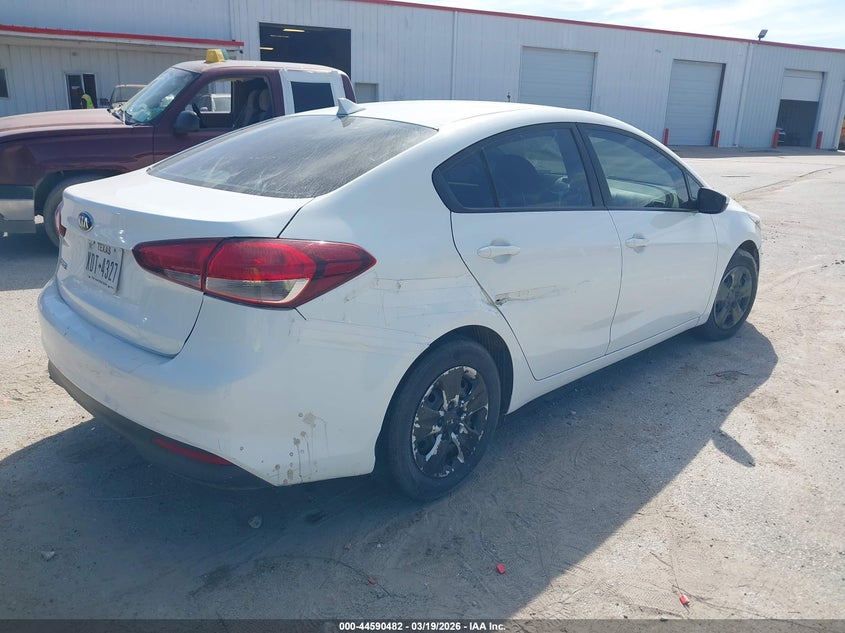 Vin: 3kpfk4a79he069943, lot: 45087386, kia forte lx 20174