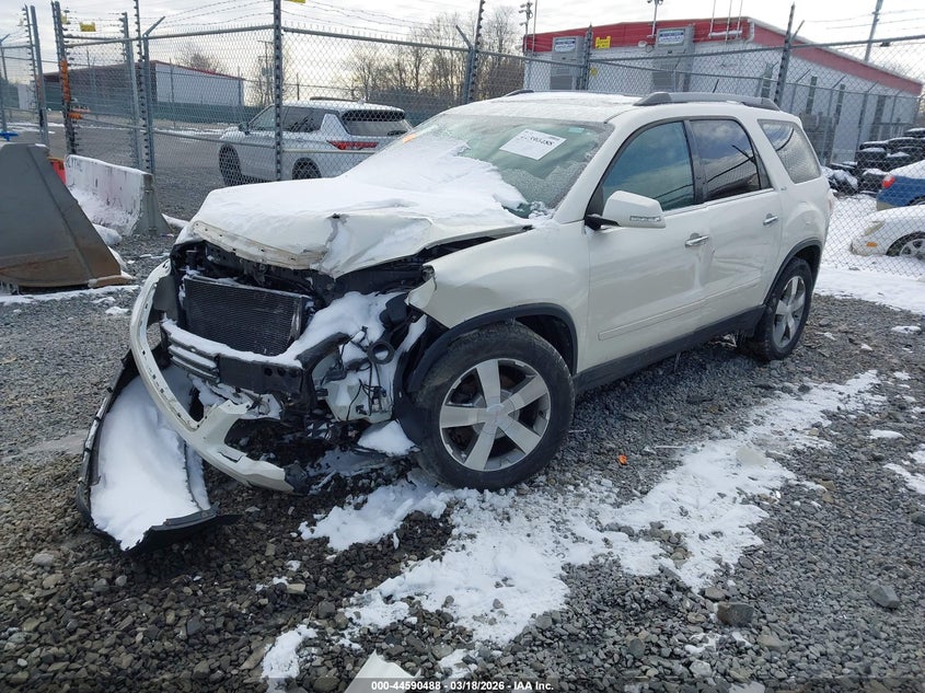 2012 Gmc Acadia 3.6 Slt-1 white Lot 111044590488 Vin 1GKKVRED0CJ136108