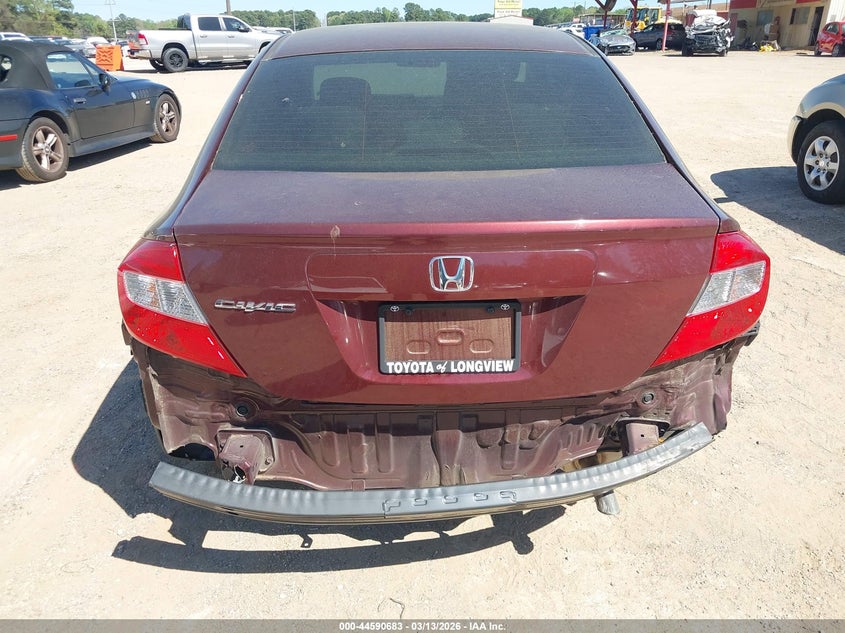 JHMFB2F52CS001192 2012 Honda Civic 1.8 Lx brown
