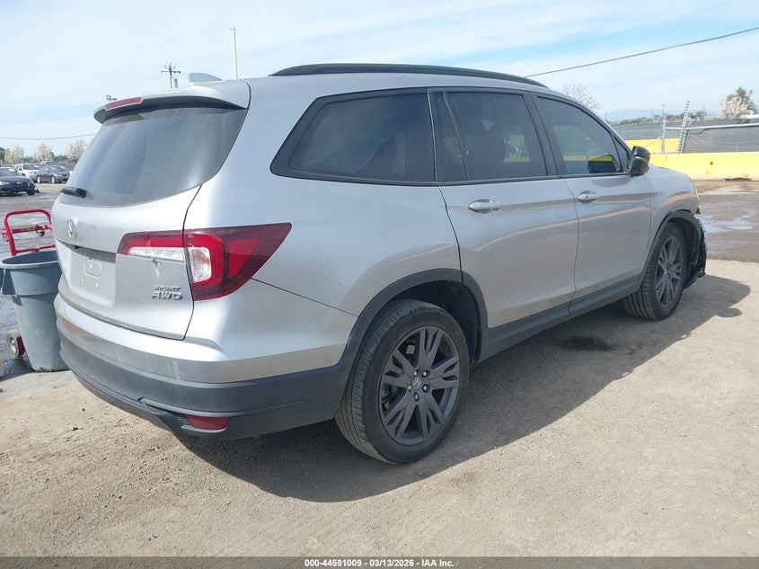 Vin: 5fnyf6h31nb017384, lot: 45087913, honda pilot awd sport 20224