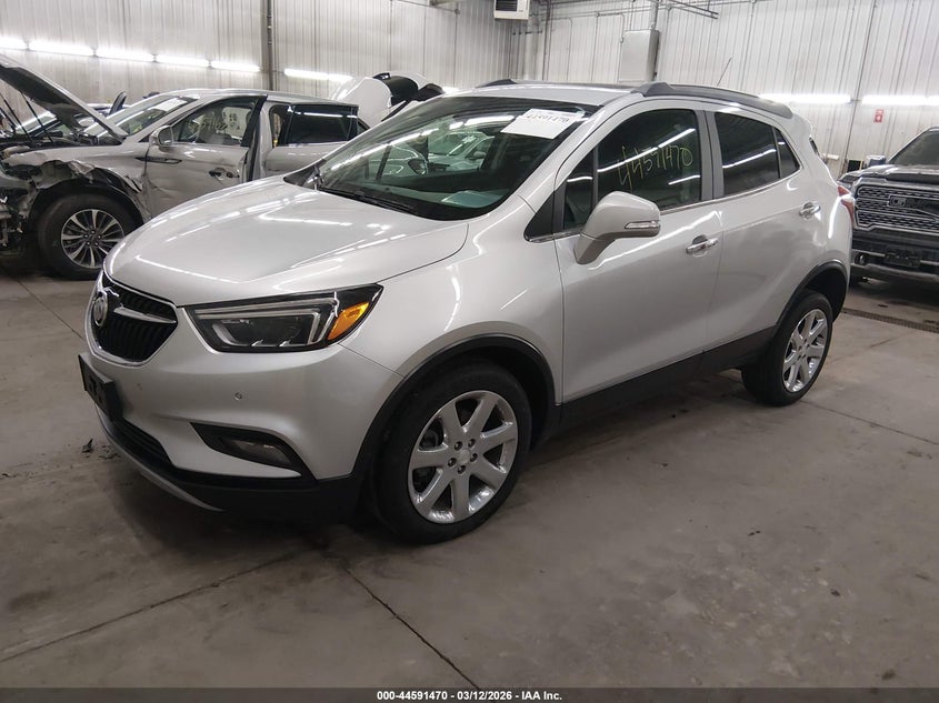 Vin: kl4cjhsb1hb176301, lot: 45088374, buick encore premium 20172