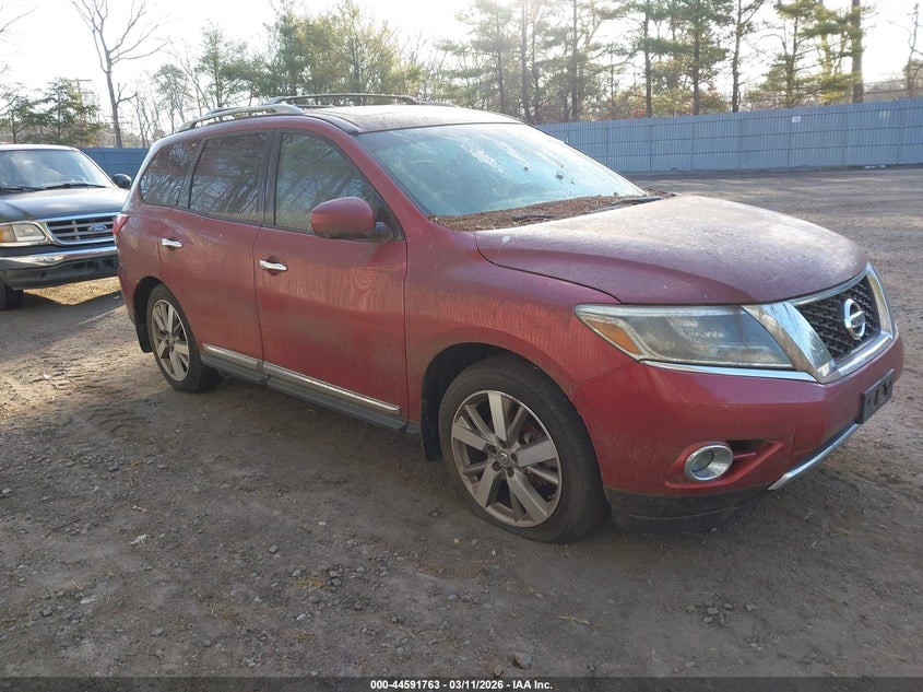 5N1AR2MM5EC627975 2014 Nissan Pathfinder Platinum auction photo 1