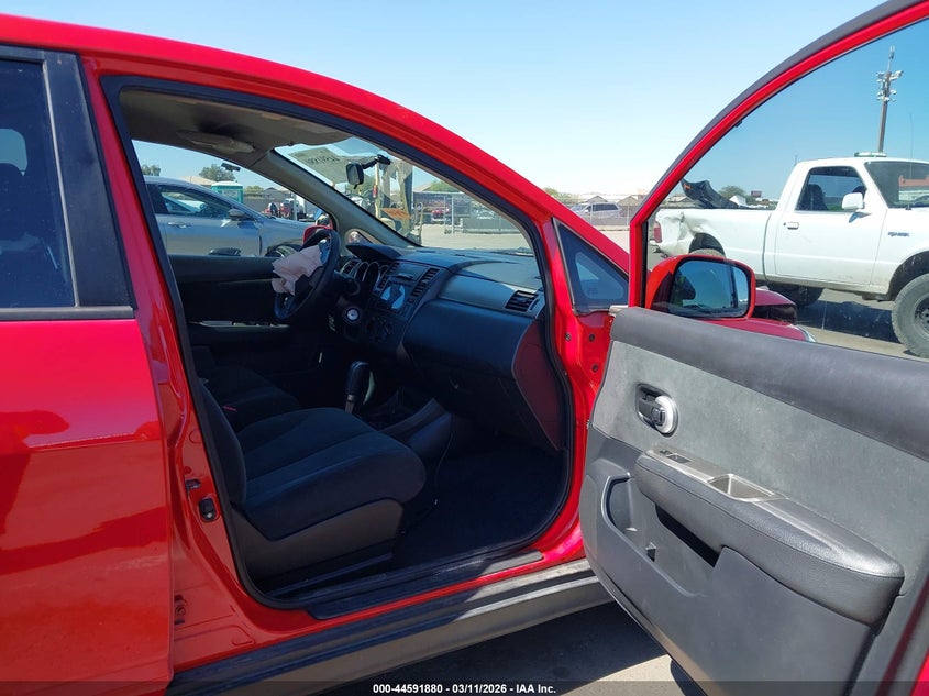 2012 Nissan Versa 1.8 1.8 S red Lot 111044591880 Vin 3N1BC1CP9CK808894