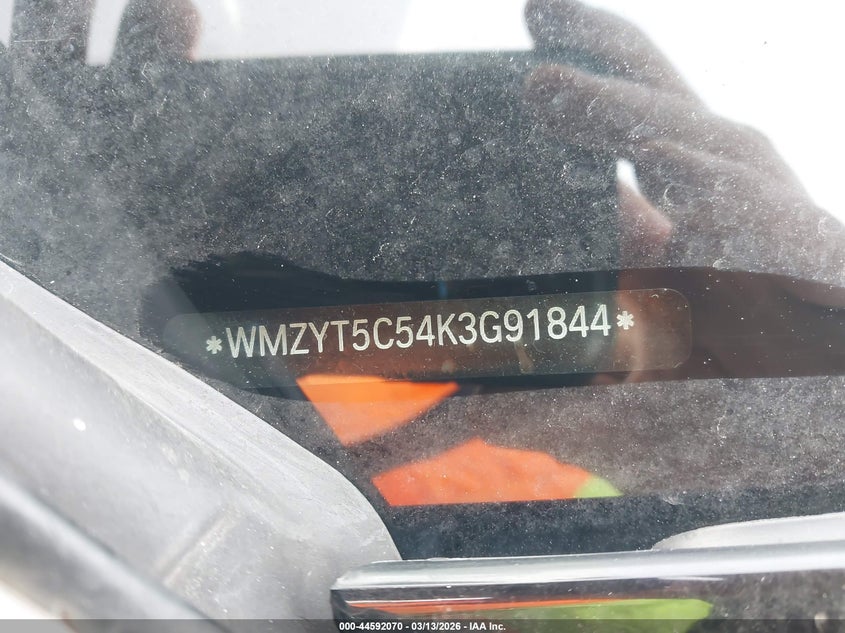 2019 Mini Countryman Cooper S VIN: WMZYT5C54K3G91844 Lot: 44592070