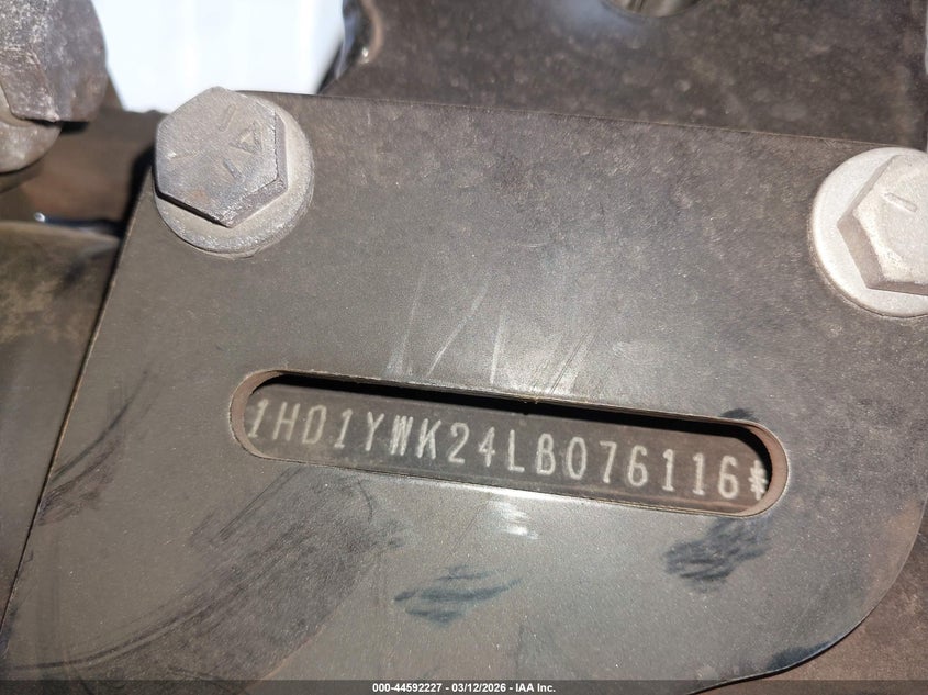 2020 Harley-Davidson Fxlrs VIN: 1HD1YWK24LB076116 Lot: 44592227