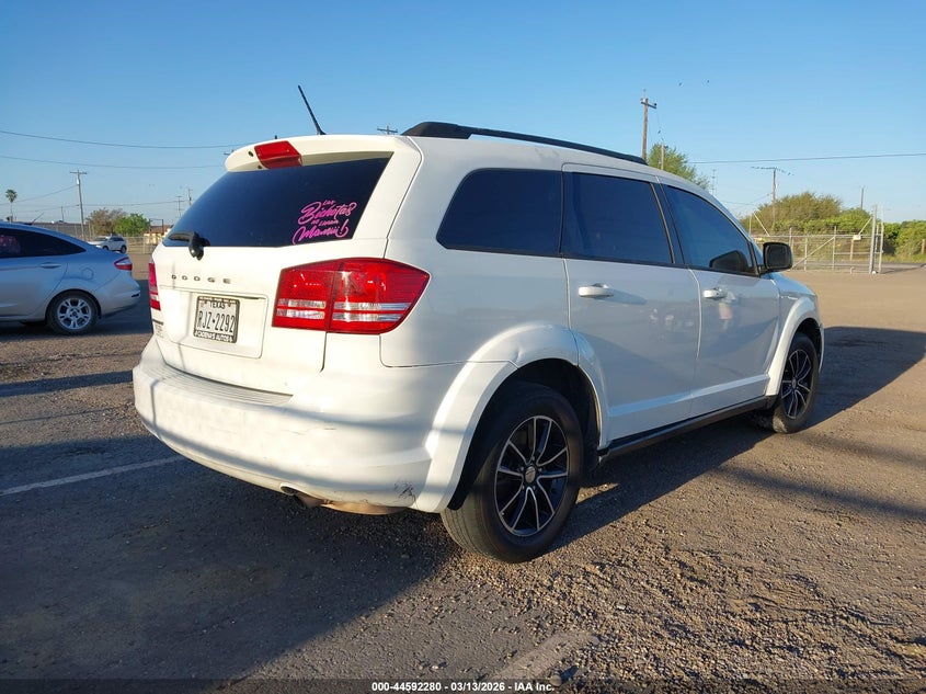 Vin: 3c4pdcab7ht573884, lot: 45089184, dodge journey se 20174