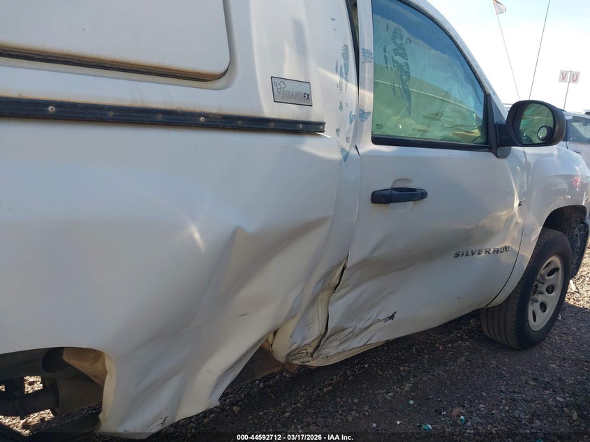 2012 Chevrolet Silverado 4.3 1500 Work Truck white Lot 111044592712 Vin 1GCNCPEX1CZ321654