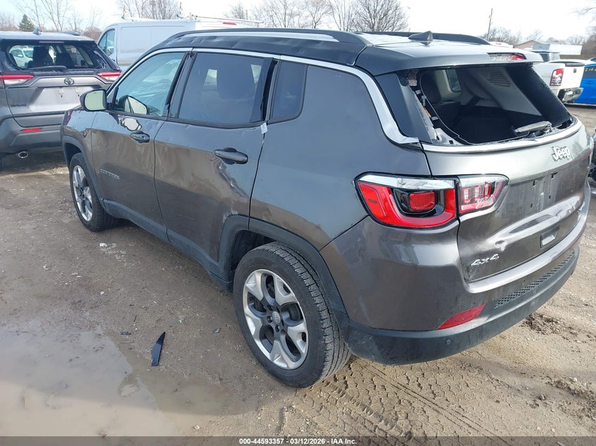 Vin: 3c4njdcb1jt283603, lot: 45090285, jeep compass limited 4x4 20183