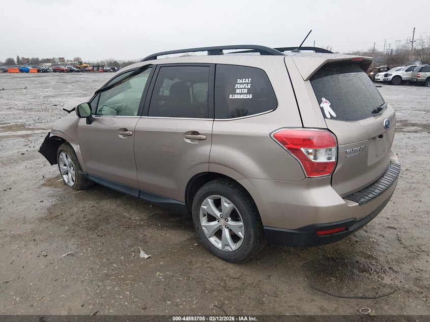Vin: jf2sjahc0eh426341, lot: 45090633, subaru forester 2.5i limited 20143