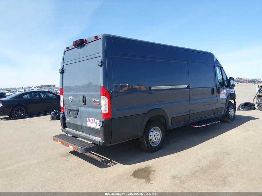 Vin: 3c6frvjgxme503466, lot: 45091949, ram promaster 3500 cargo van high roof 159 wb ext 20214