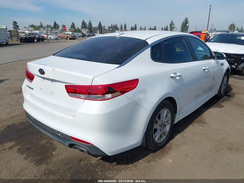 Vin: 5xxgt4l34gg035913, lot: 45092280, kia optima lx 20164