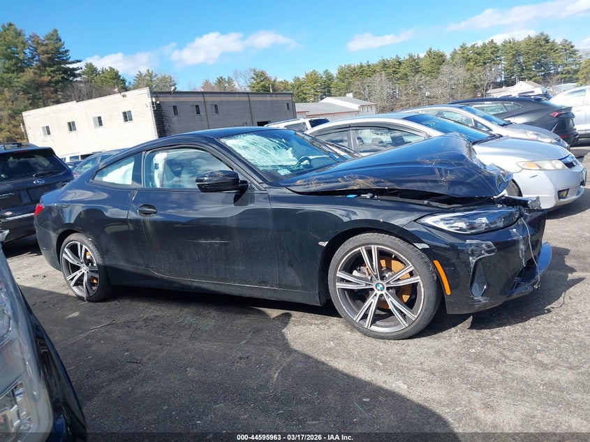 2021 BMW 430I xDrive VIN: WBA73AP07MCF51645 Lot: 44595963