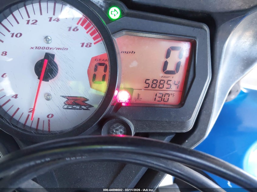 2006 Suzuki Gsx-R600 K6 VIN: JS1GN7DA462114005 Lot: 44596582