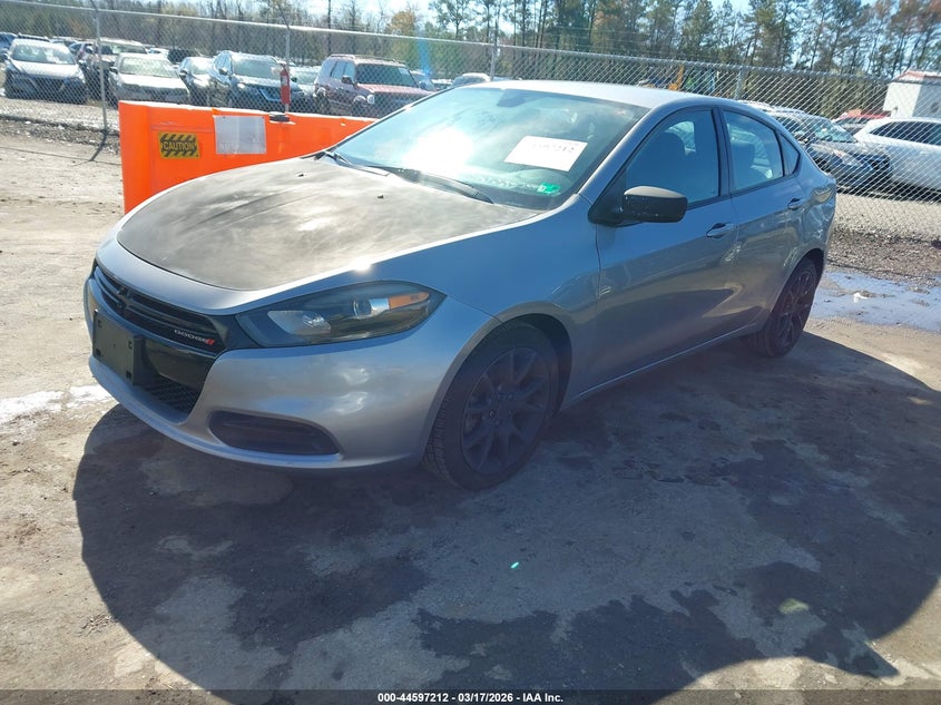 Vin: 1c3cdfaa3gd508126, lot: 45094140, dodge dart se 20162