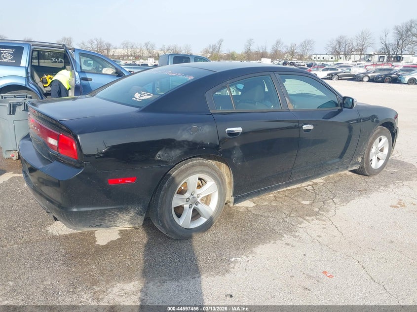 2012 Dodge Charger 3.6 Se black Lot 111044597456 Vin 2C3CDXBG9CH119898