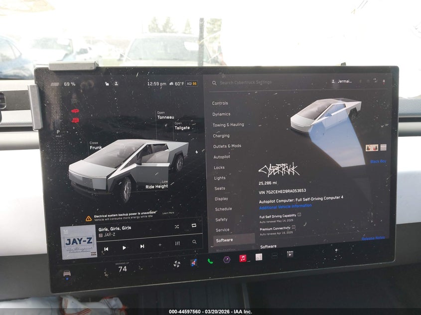 2024 Tesla Cybertruck All-Wheel Drive VIN: 7G2CEHED9RA053653 Lot: 44597560