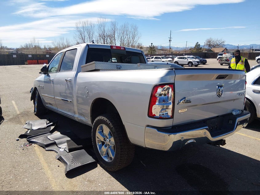 Vin: 1c6rr7ttxhs530530, lot: 45094536, ram 1500 big horn  4x4 6'4 box 20173