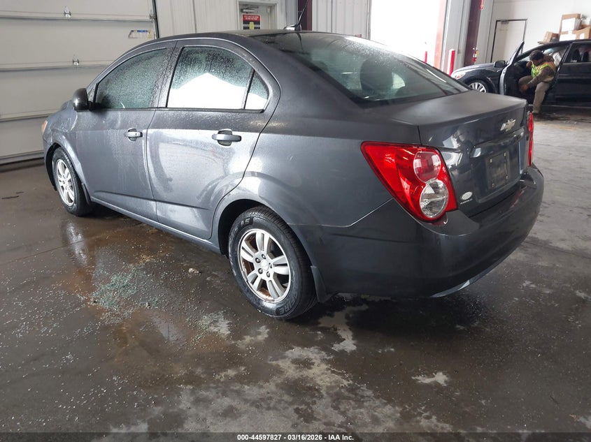 2012 Chevrolet SONIC 1.8 2Ls grey Lot 111044597827 Vin 1G1JA5SH3C4209286