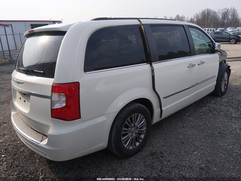 Vin: 2c4rc1cgxdr563954, lot: 45095580, chrysler town & country touring-l 20134