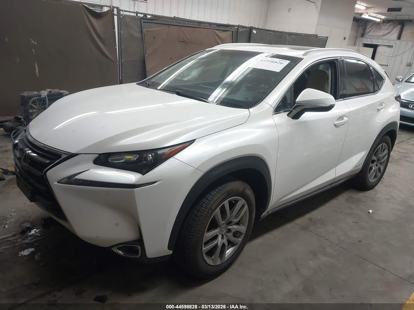 Vin: jtjbjrbzxg2040040, lot: 45095754, lexus nx 300h 20162