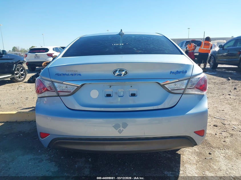 2012 Hyundai Sonata 2.4 Hybrid grey Lot 111044599081 Vin KMHEC4A45CA046181