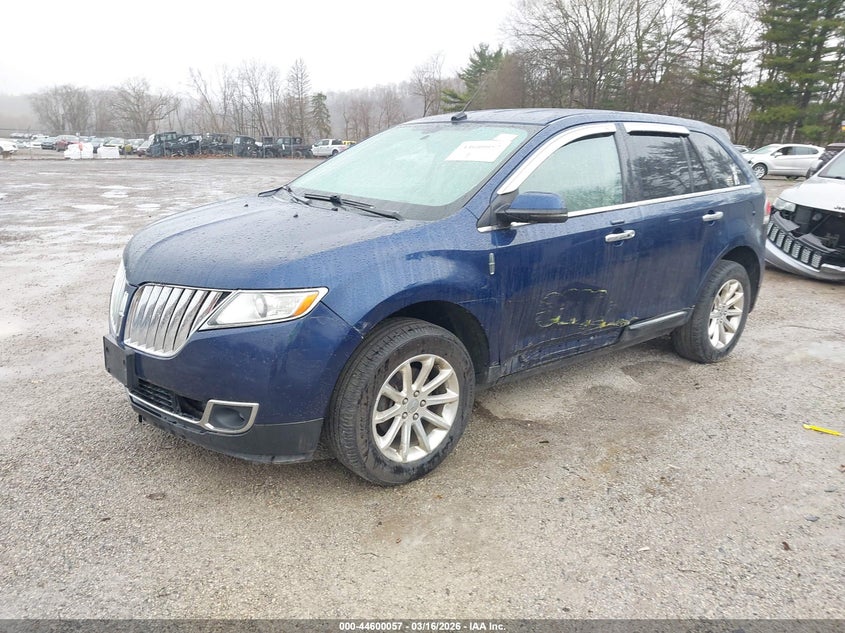 2012 Lincoln Mkx 3.7 blue Lot 111044600057 Vin 2LMDJ8JK0CBL11976