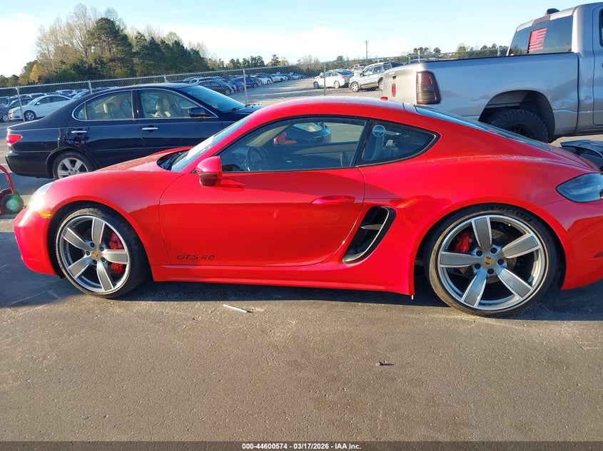 2022 Porsche 718 Cayman Gts 4.0 VIN: WP0AD2A82NS268259 Lot: 44600574