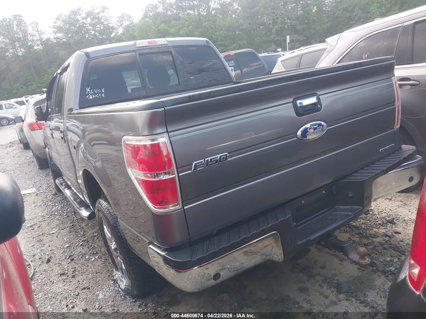 2012 Ford F-150 5.0 Xlt grey Lot 111044600674 Vin 1FTFW1CFXCFA52316