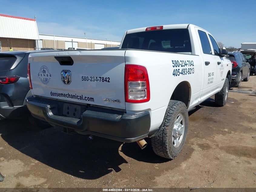 Vin: 3c6ur5cjxng202427, lot: 45099312, ram 2500 tradesman  4x4 6'4 box 20224