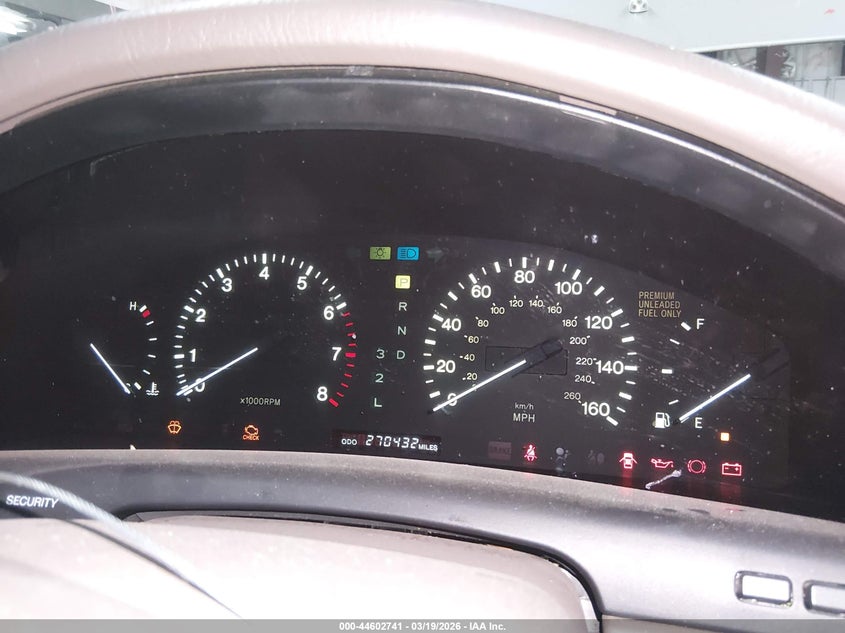 1997 Lexus Ls 400 VIN: JT8BH28F5V0079502 Lot: 44602741