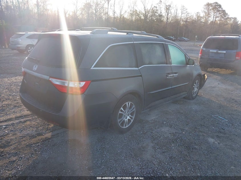 2012 Honda Odyssey 3.5 Exl grey Lot 111044603547 Vin 5FNRL5H66CB064232
