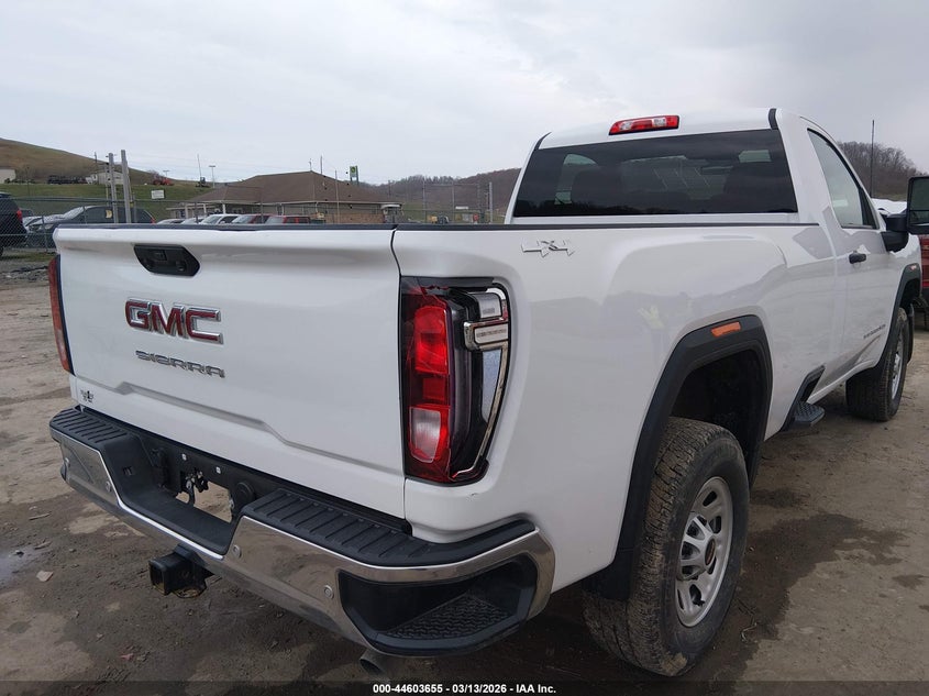 2025 Gmc SIERRA 2500Hd 4Wd Long Bed Pro white Lot 111044603655 Vin 1GT3ULE72SF206459