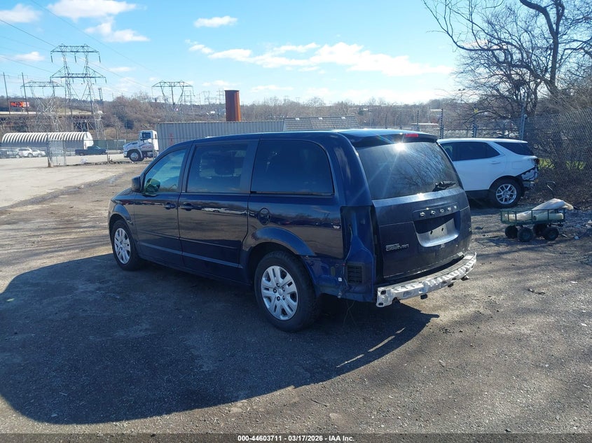 Vin: 2c4rdgbgxer292056, lot: 45100665, dodge grand caravan se 20143