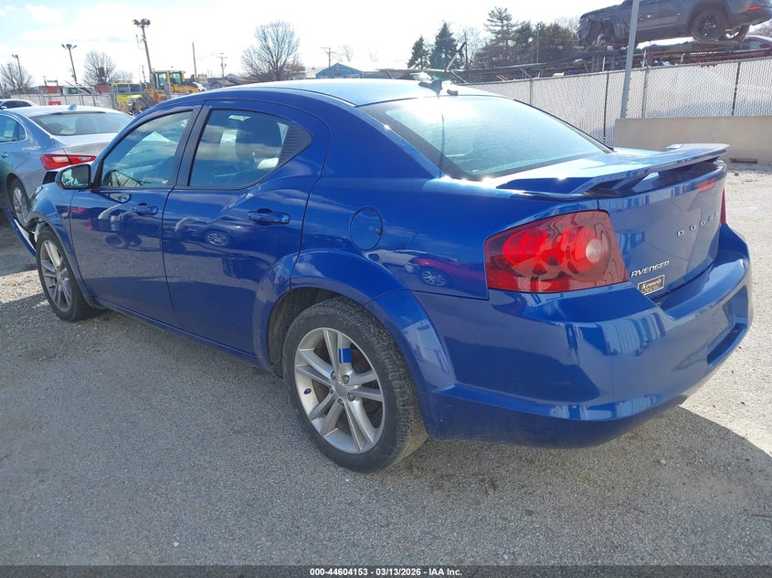 Vin: 1c3cdzcg7en238523, lot: 45101107, dodge avenger sxt 20143