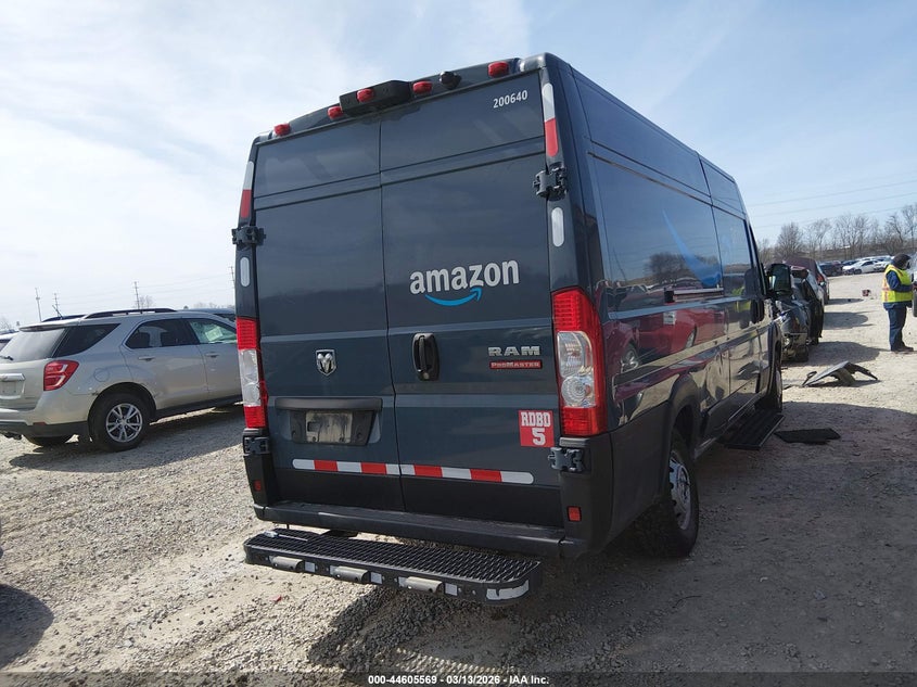 Vin: 3c6mrvjg2me536386, lot: 45102523, ram promaster 3500 cargo van high roof 159 wb ext 20214