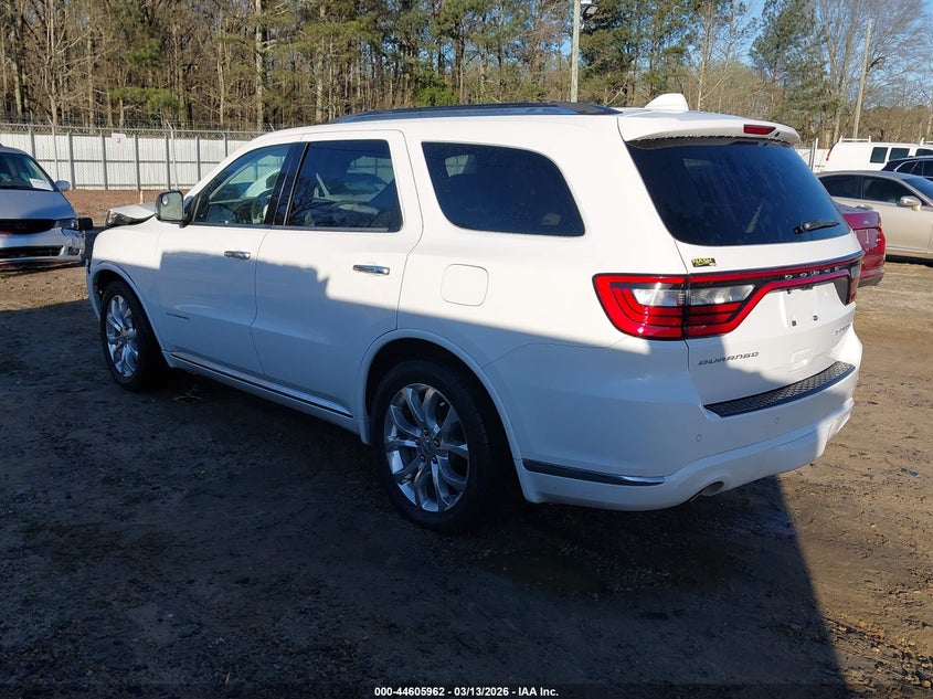 Vin: 1c4rdheg1gc346647, lot: 45102916, dodge durango citadel 20163