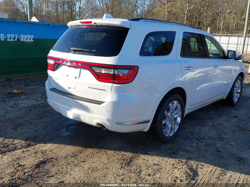 Vin: 1c4rdheg1gc346647, lot: 45102916, dodge durango citadel 20164
