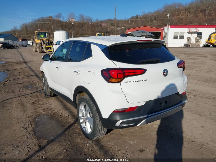 Vin: kl4mmbs29pb085977, lot: 45103166, buick encore gx preferred fwd 20233