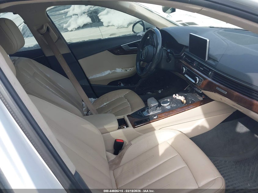 2018 AUDI A4 SEDAN 2.0L I-4 DI, DOHC, VVT, TURBO, 252HP