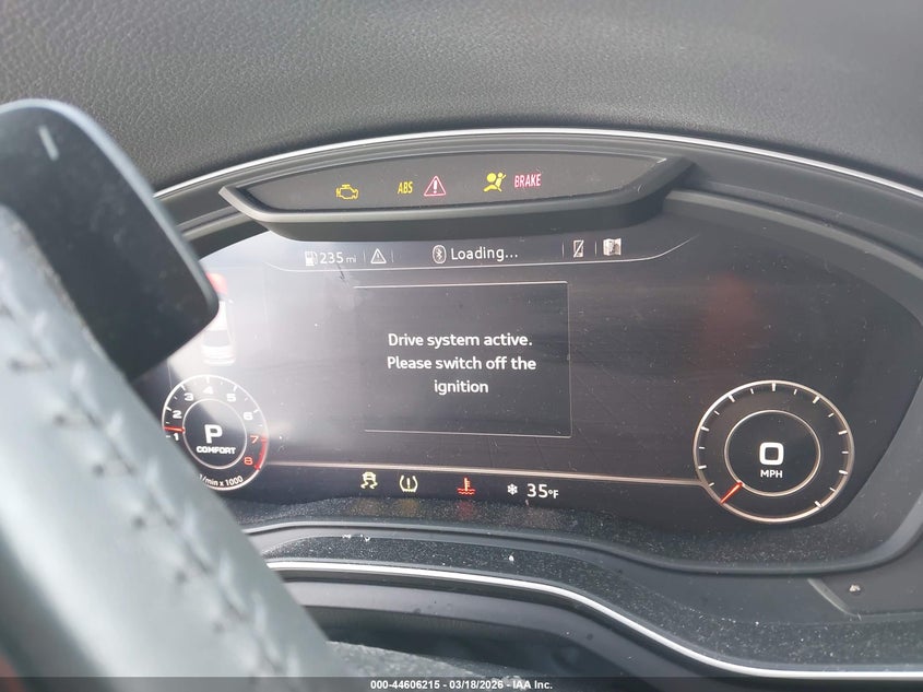 2018 AUDI A4 SEDAN 2.0L I-4 DI, DOHC, VVT, TURBO, 252HP