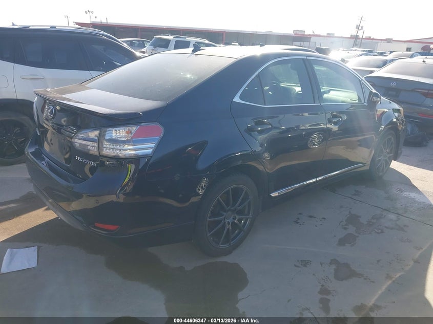 Vin: jthbb1ba8a2023951, lot: 45103301, lexus hs 250h premium 20104