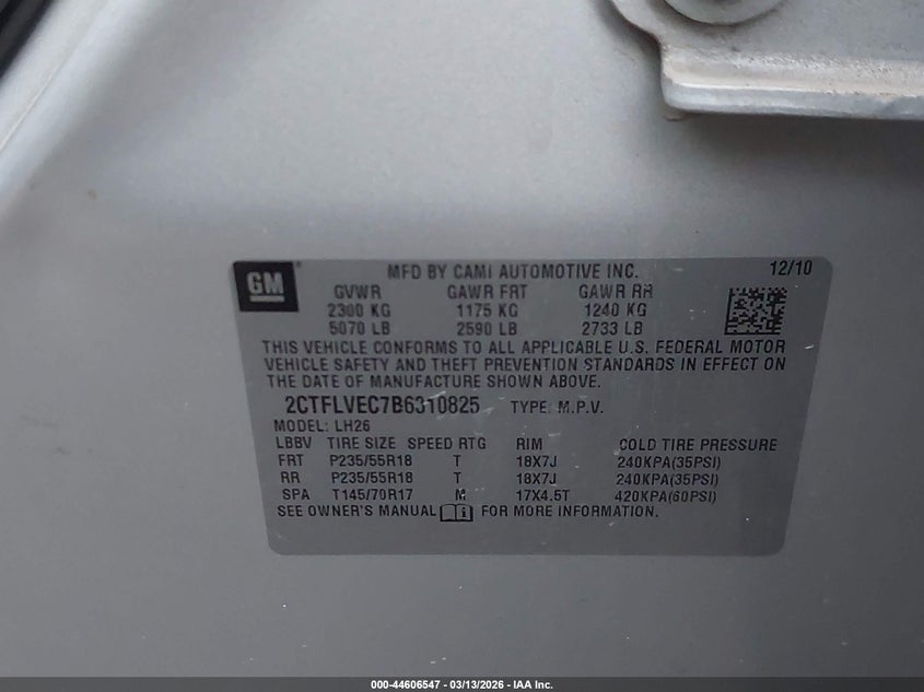 2011 Gmc Terrain 2.4 Slt-1 silver Lot 111044606547 Vin 2CTFLVEC7B6310825