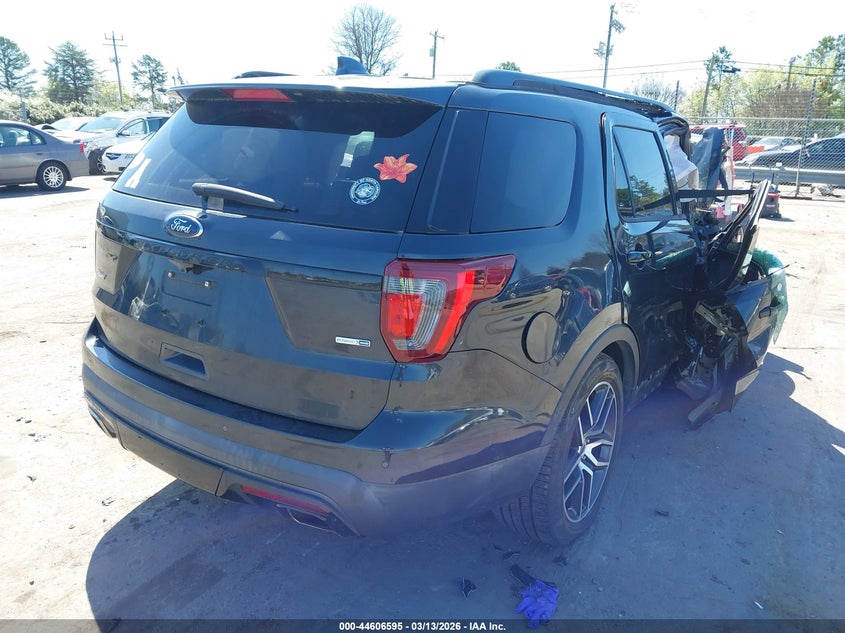 Vin: 1fm5k8gt2hga84139, lot: 45103548, ford explorer sport 20174