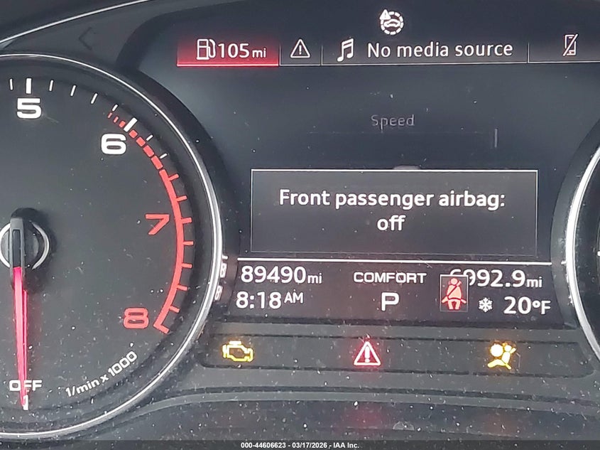 2020 Audi A4 Premium 45 Tfsi Quattro S Tronic VIN: WAUDNAF42LA043625 Lot: 44606623