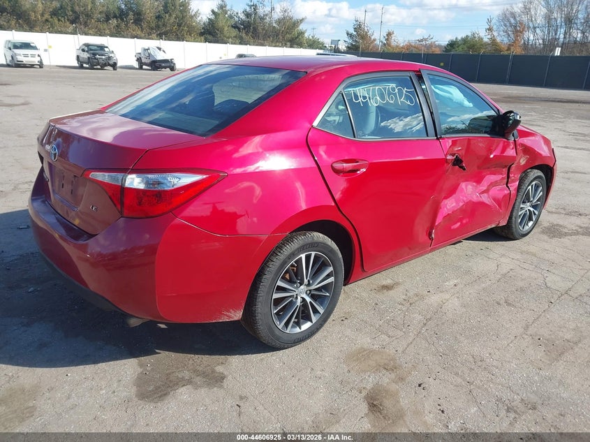 2016 Toyota Corolla Le Plus
