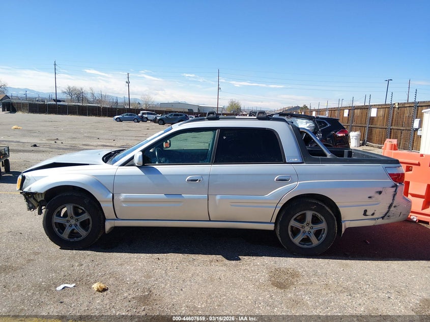 2006 SUBARU BAJA TRUCK 2.5L H-4 DOHC, VVT, TURBO, 230HP