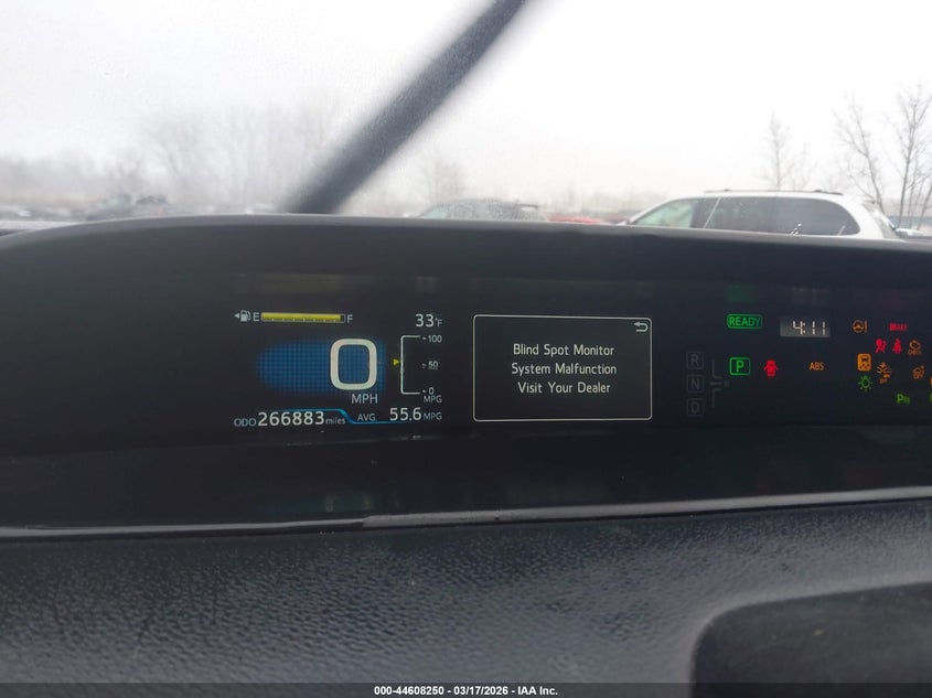 2019 Toyota Prius Le VIN: JTDKARFU0K3096587 Lot: 44608250