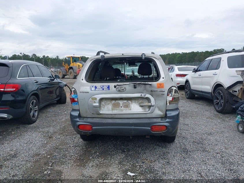 2002 Hyundai Santa Fe Gls/Lx VIN: KM8SC13DX2U318316 Lot: 44609507