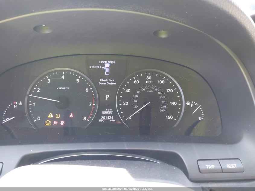 2015 Lexus Ls 460 VIN: JTHCL5EF2F5025202 Lot: 44609592